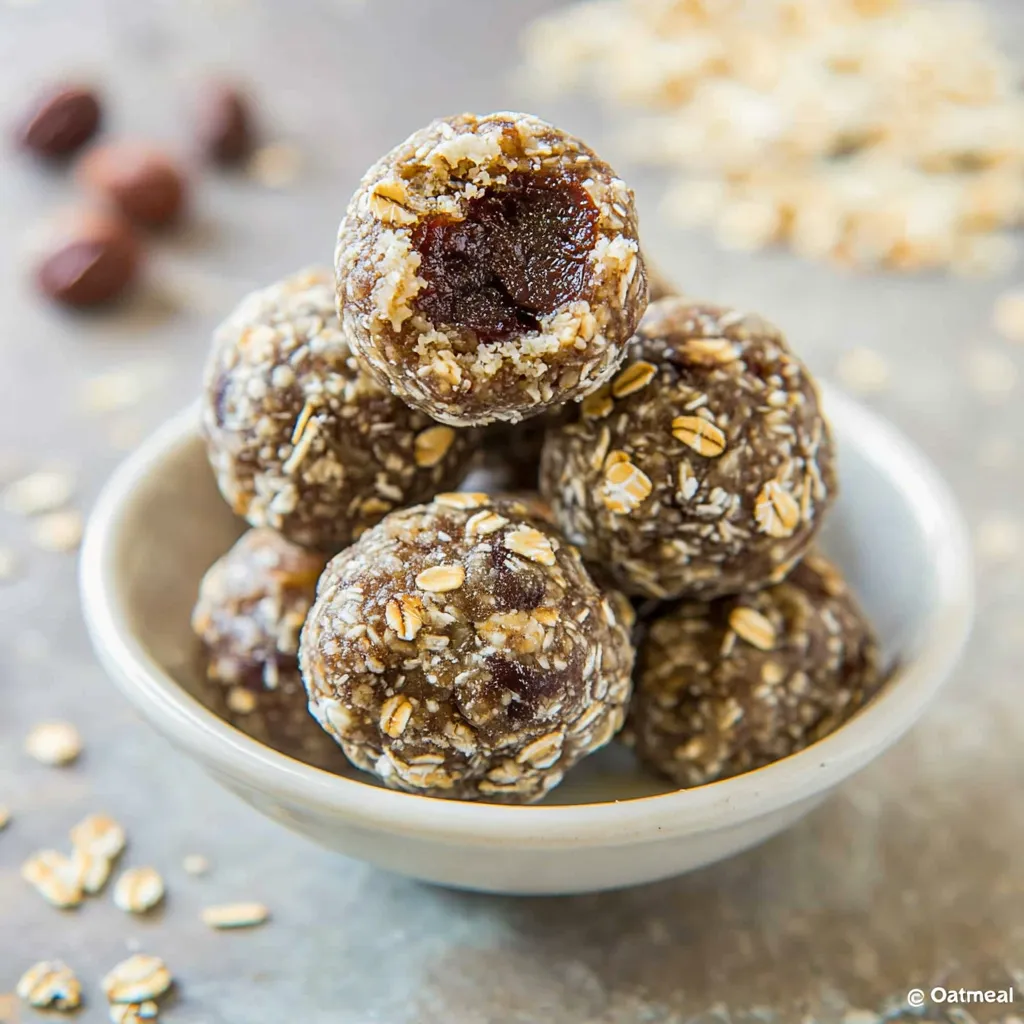 Paleo Oatmeal Cookie Energy Bites