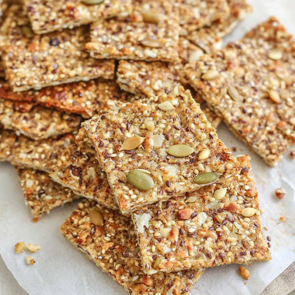 Parmesan Seed Crackers