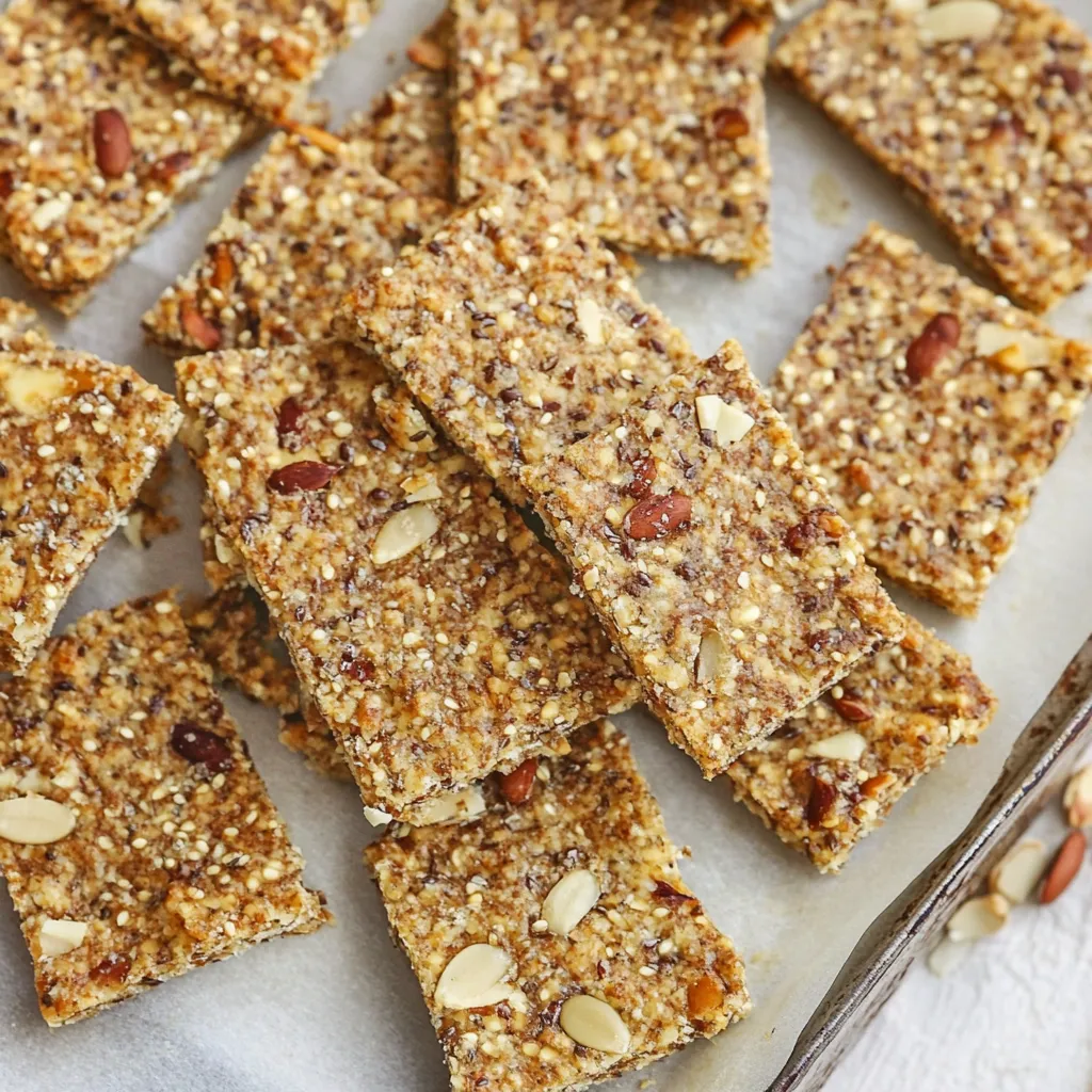 Parmesan Seed Crackers