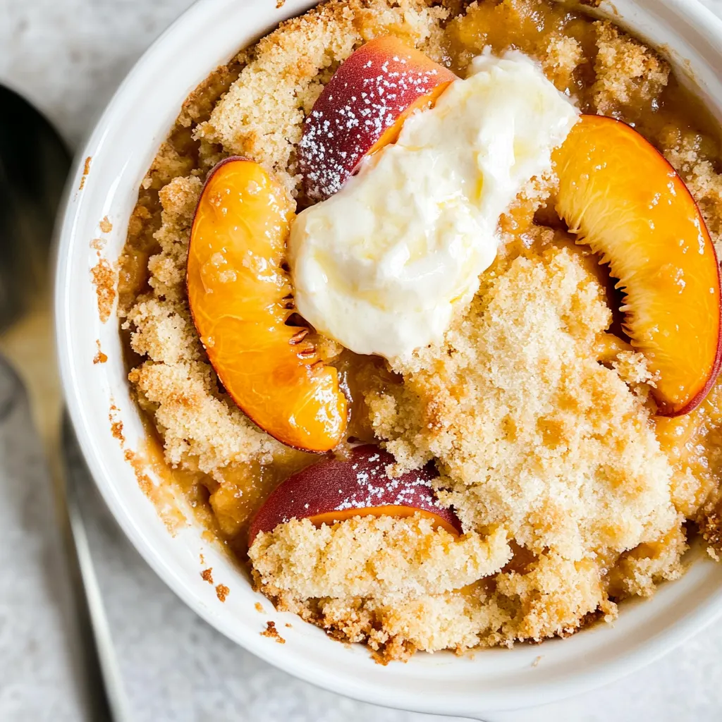Peach Dump Cake