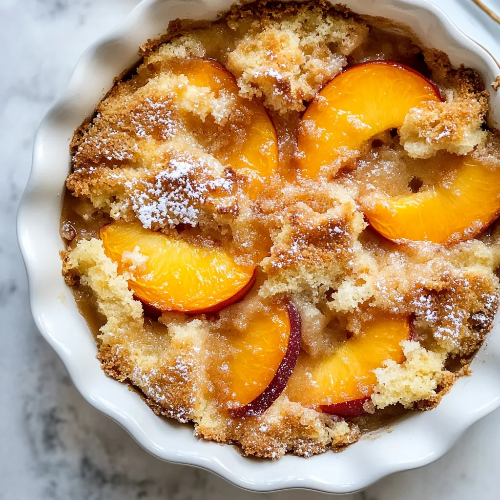 Peach Dump Cake