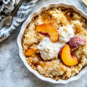 Peach Dump Cake