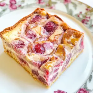 Peanut Butter Swirled Strawberry Cake