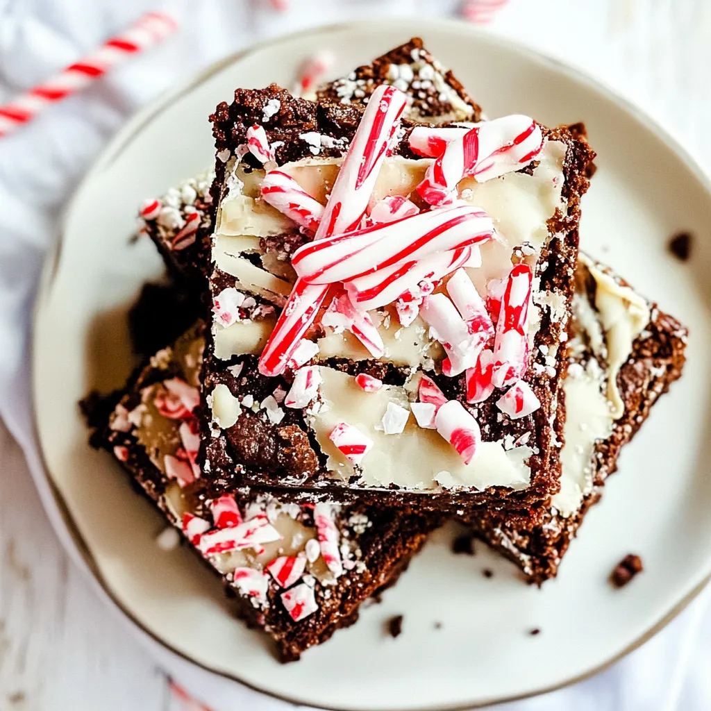 Peppermint Bark Brownies