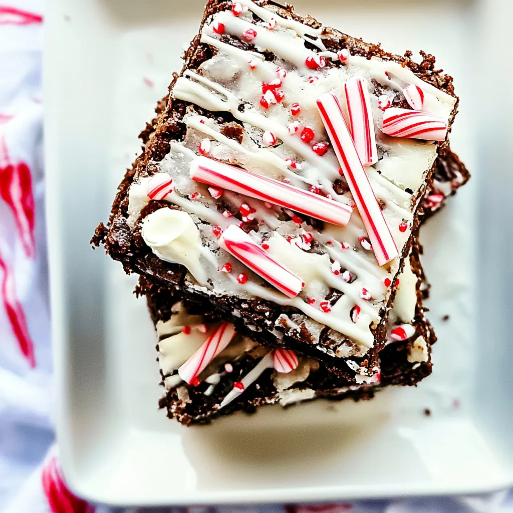 Peppermint Bark Brownies
