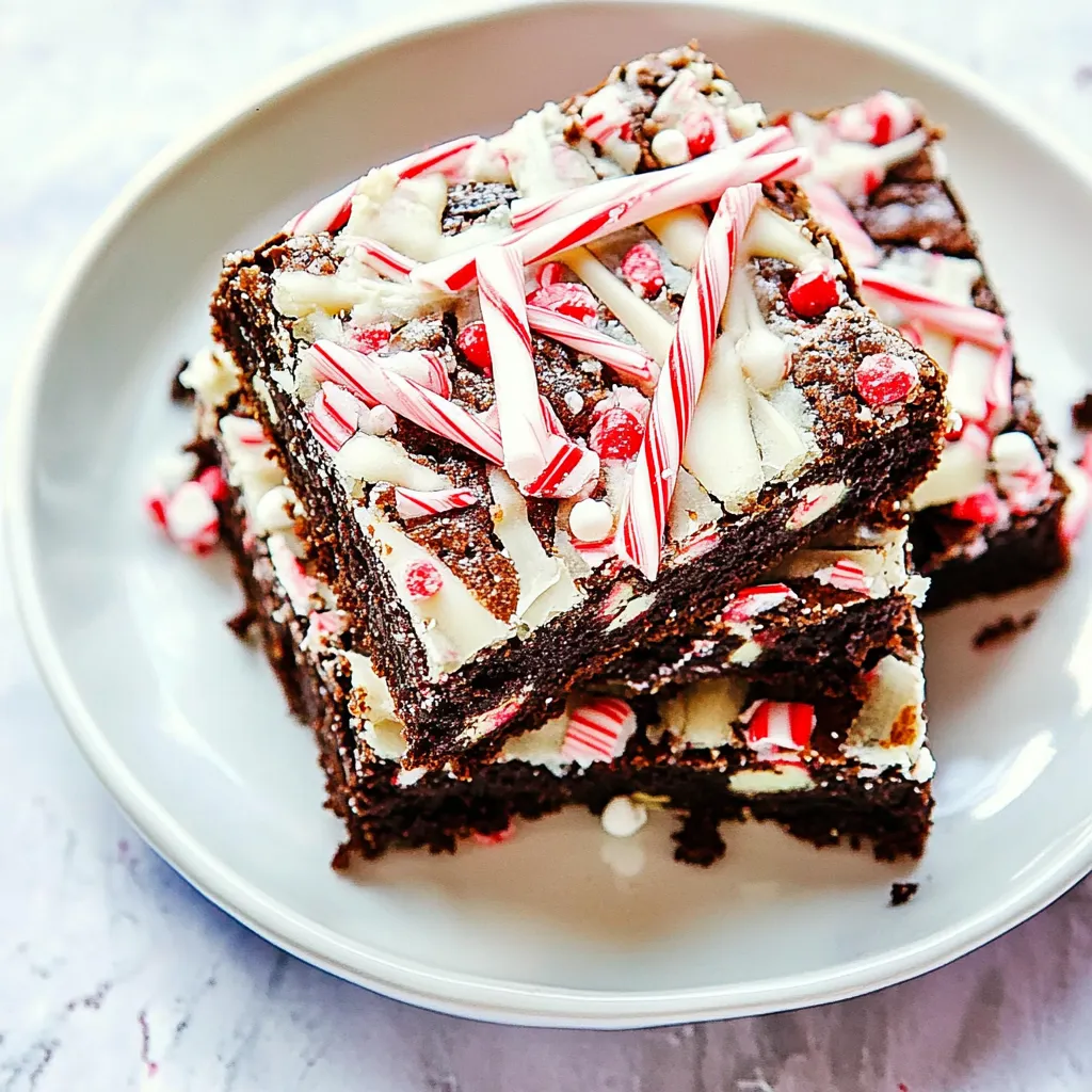 Peppermint Bark Brownies