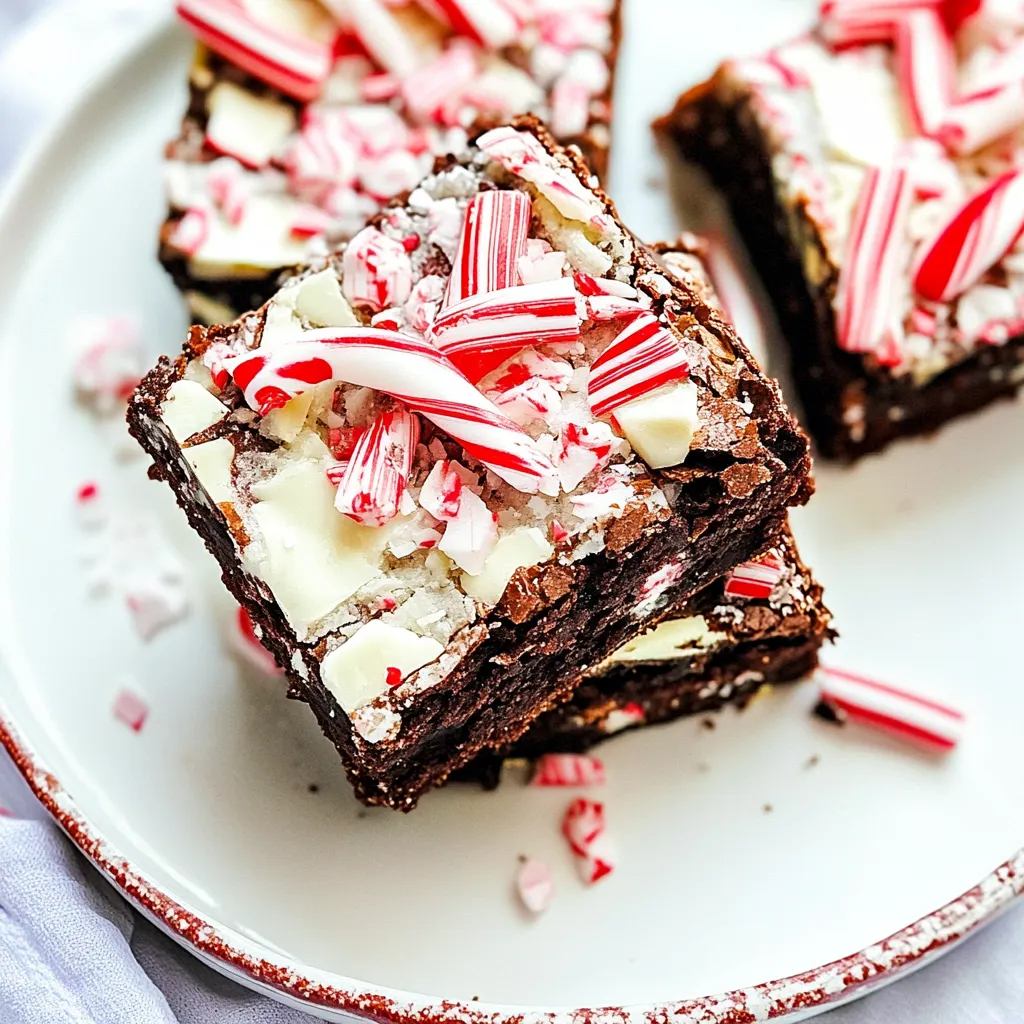 Peppermint Bark Brownies