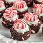 Peppermint Brownie Bites