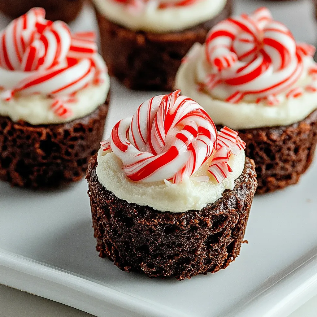 Peppermint Brownie Bites