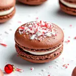 Peppermint Chocolate Macarons