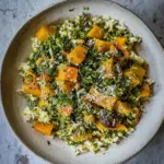 Pesto Butternut Squash with Oats