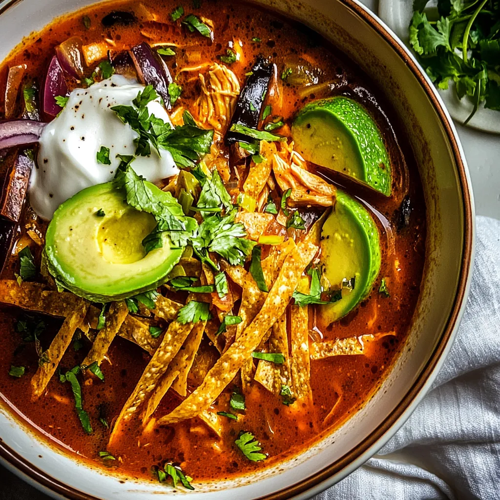 Poblano Chicken Tortilla Soup