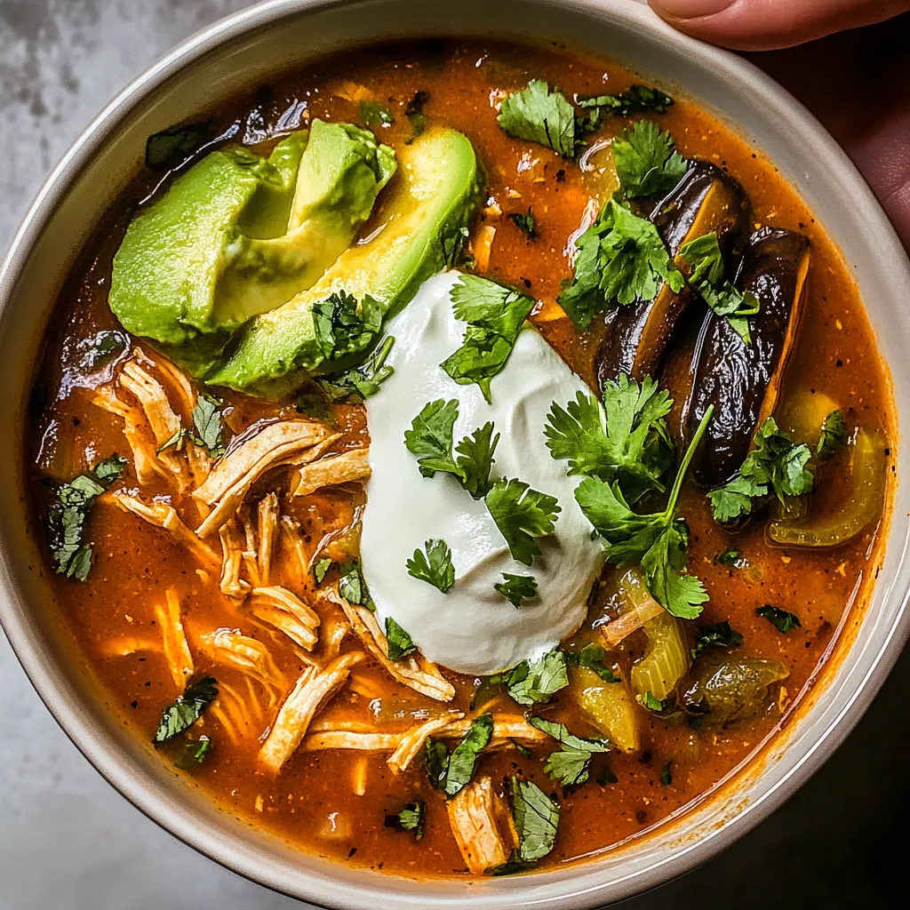 Poblano Chicken Tortilla Soup