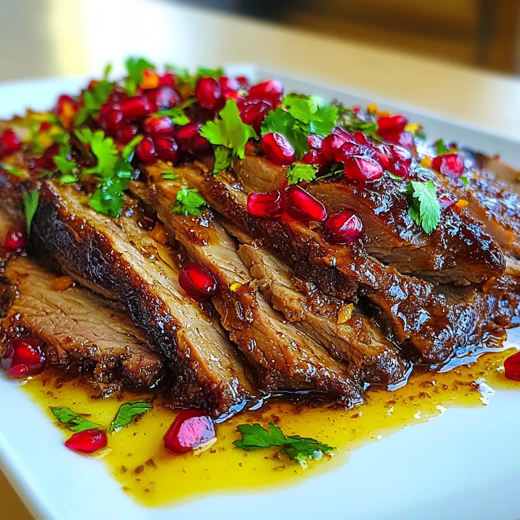 Pomegranate Molasses Brisket