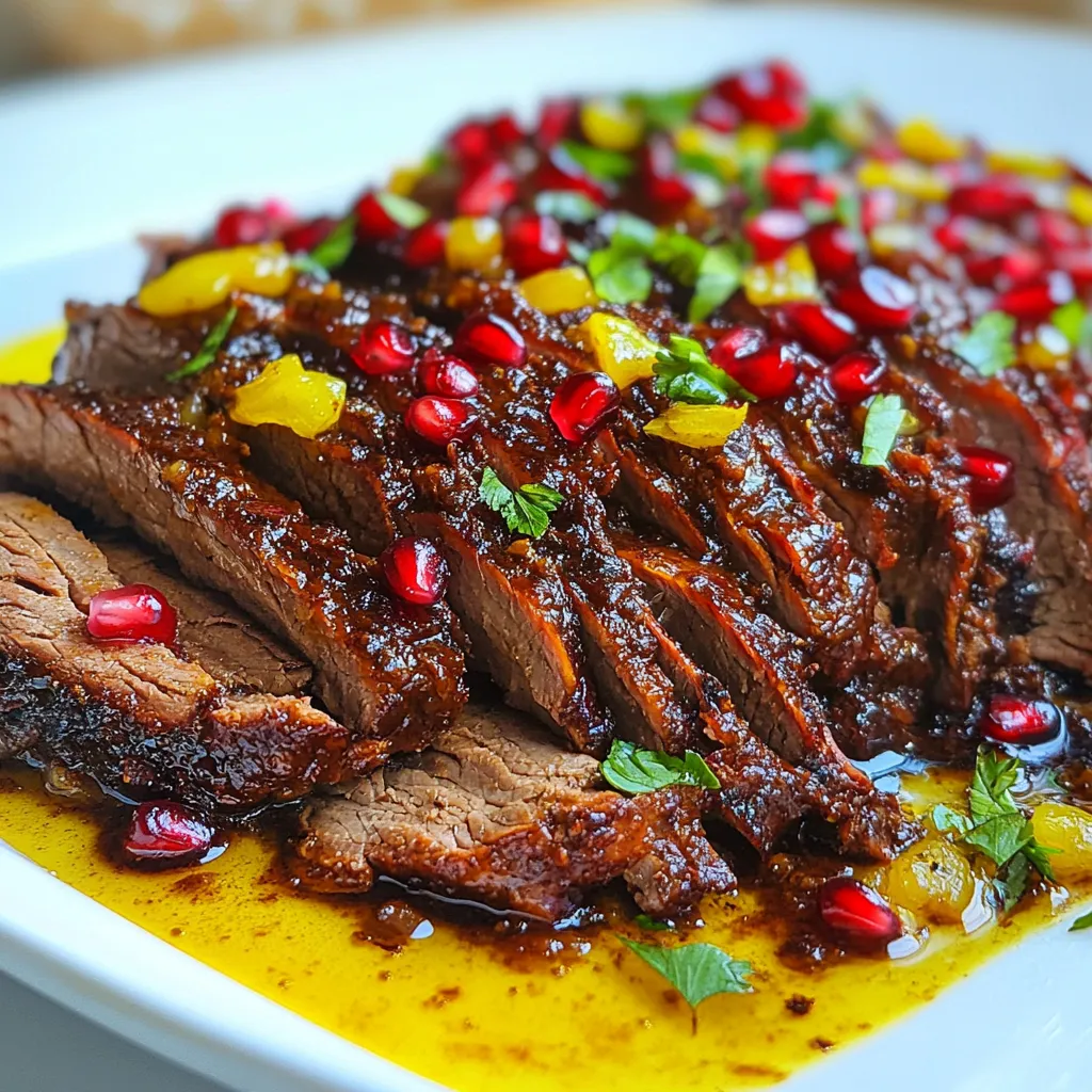 Pomegranate Molasses Brisket