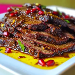 Pomegranate Molasses Brisket