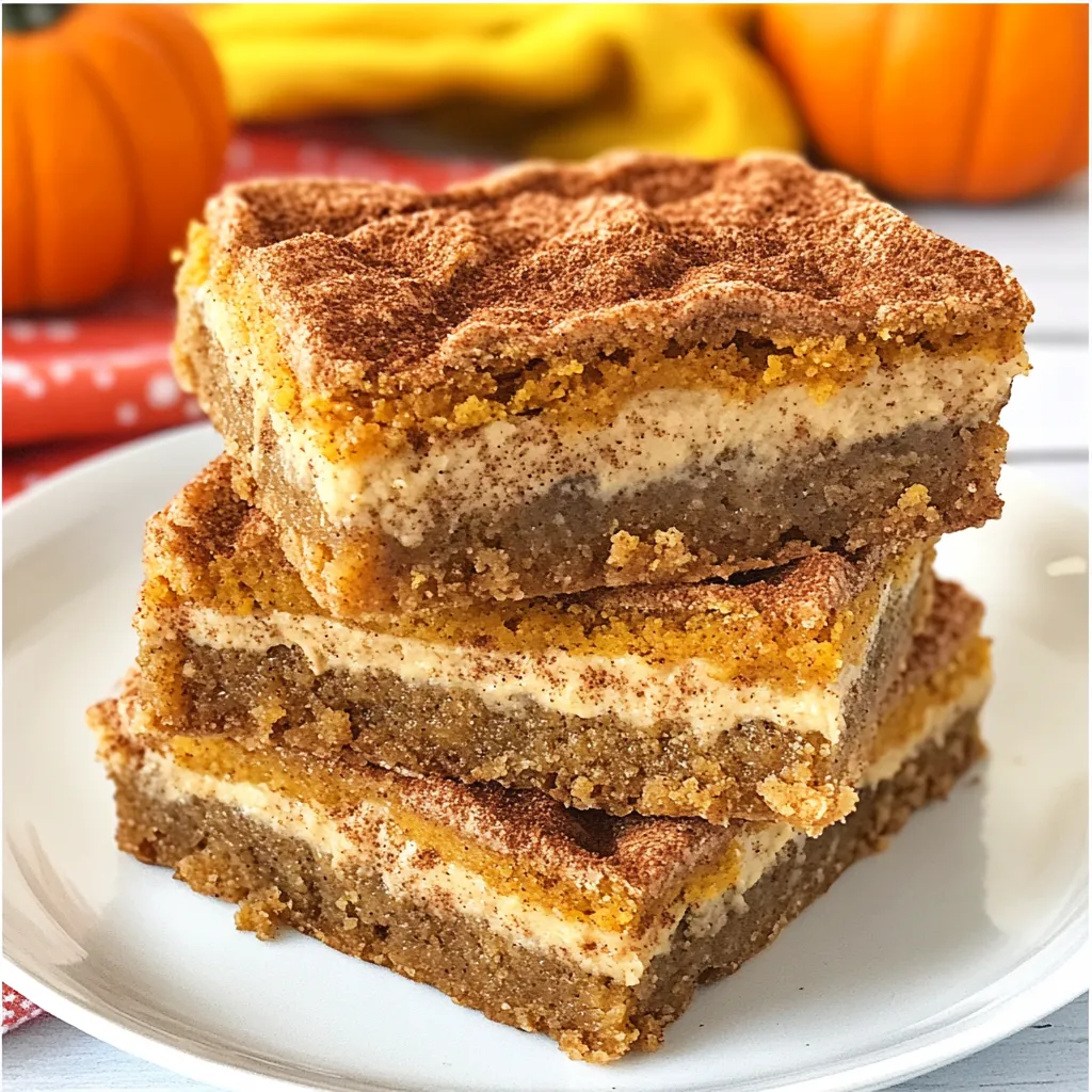 Pumpkin Pie Snickerdoodle Bars