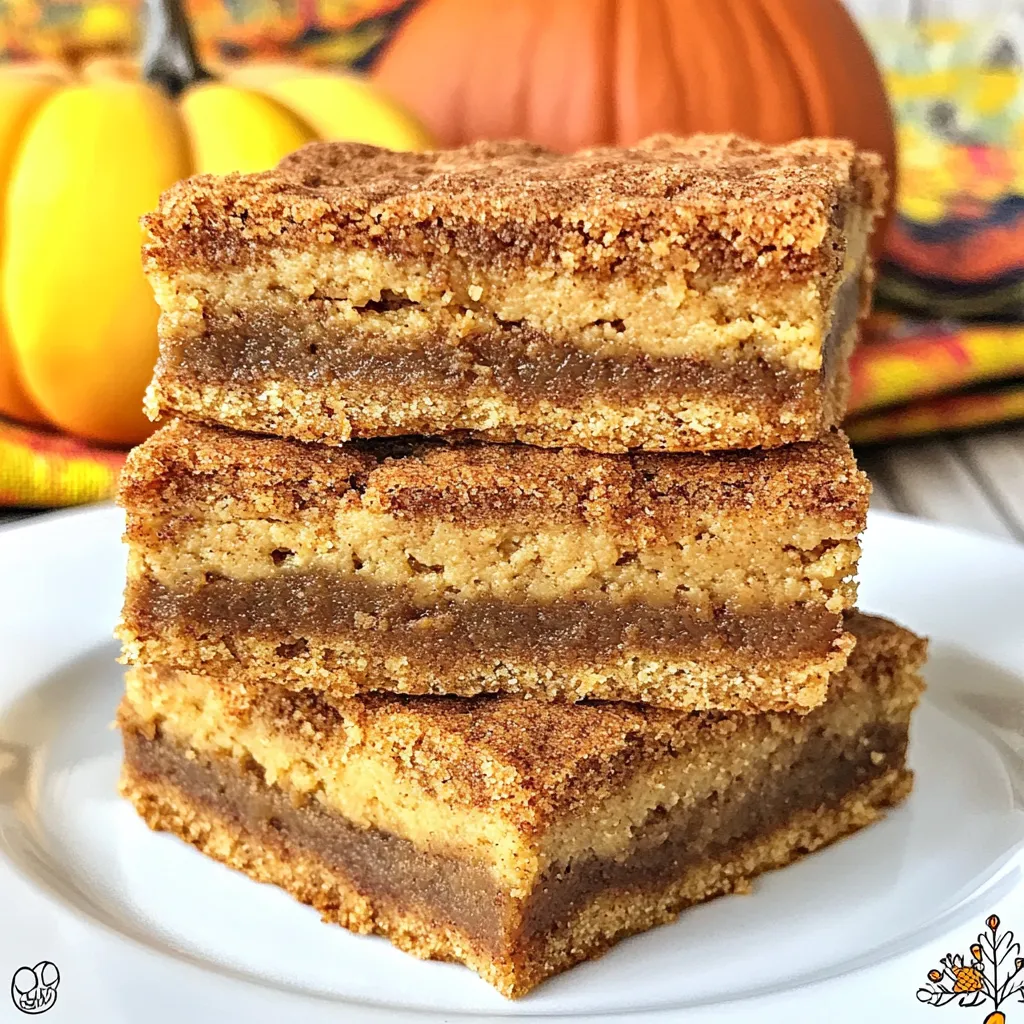 Pumpkin Pie Snickerdoodle Bars