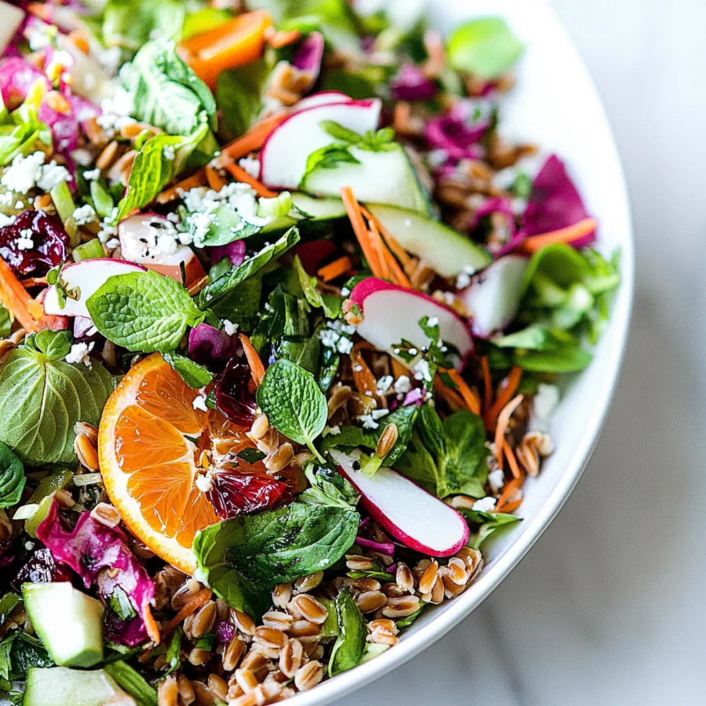 Rainbow Farro Salad