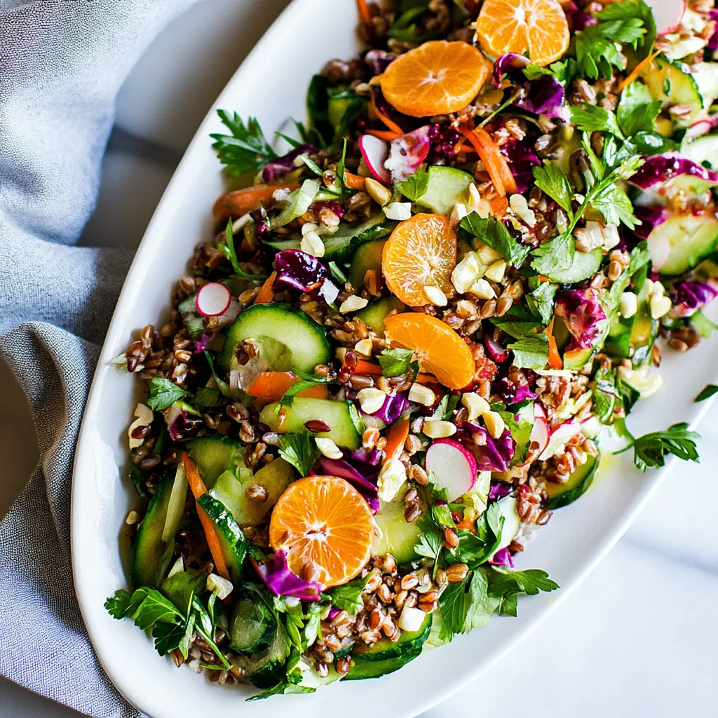 Rainbow Farro Salad