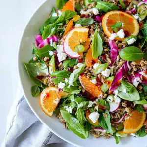 Rainbow Farro Salad