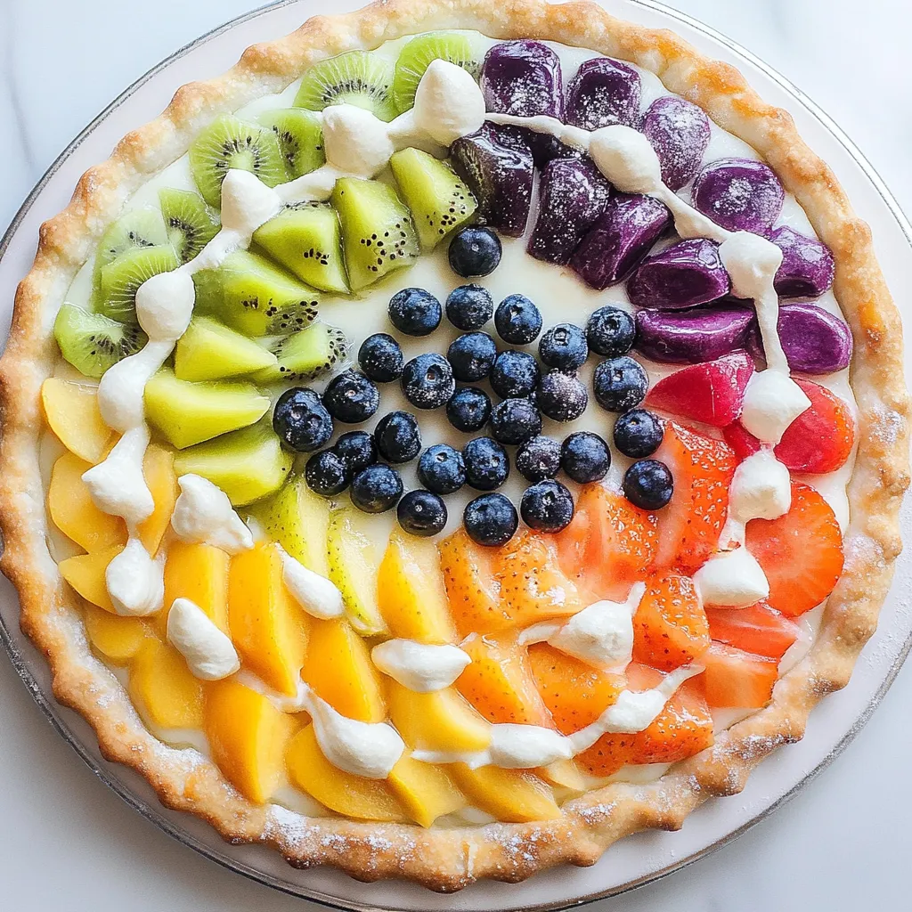 Rainbow Fruit Pizza