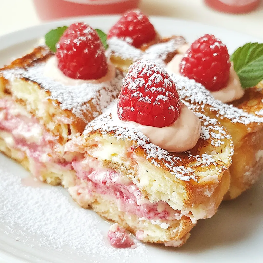 Raspberry Cheesecake Stuffed French Toast