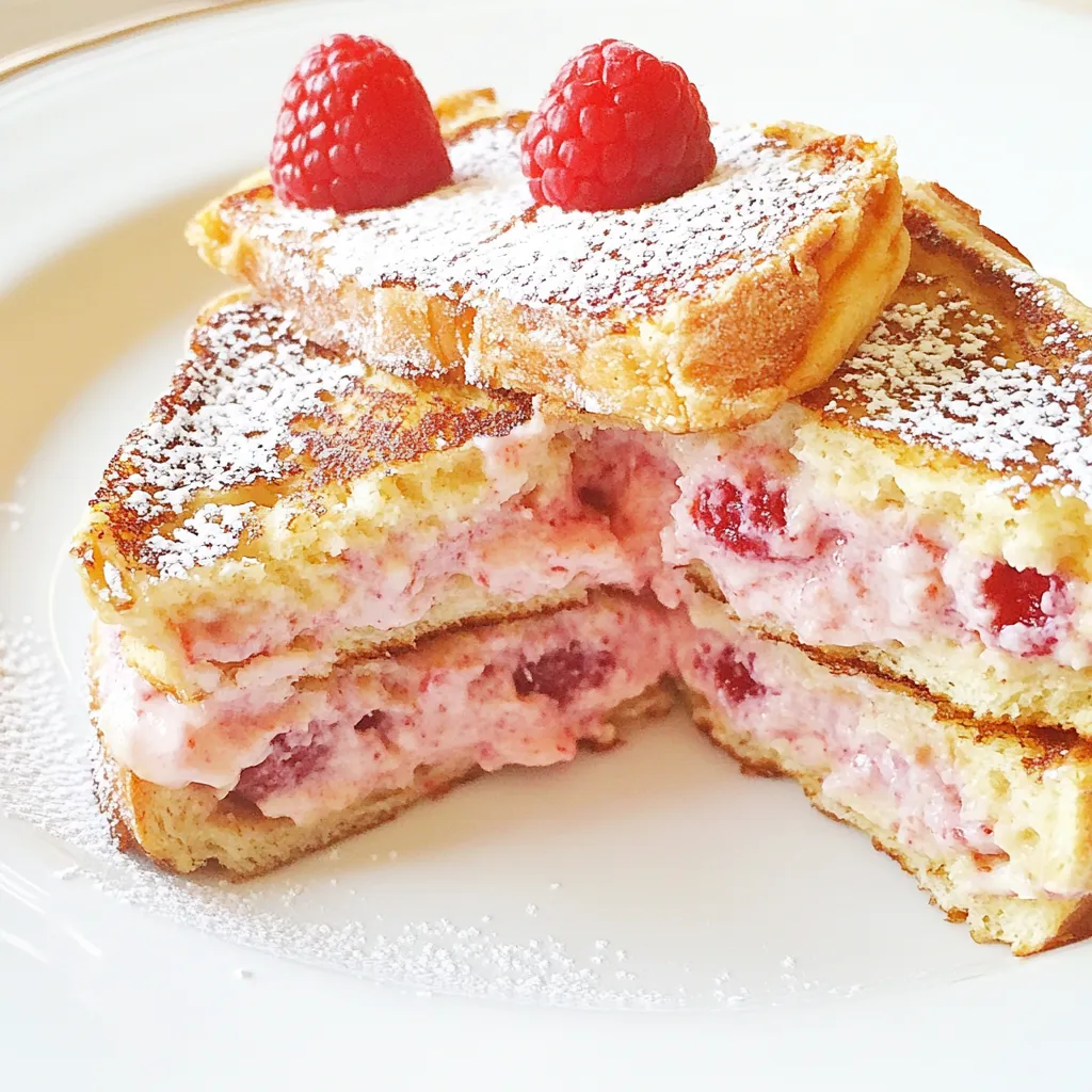 Raspberry Cheesecake Stuffed French Toast