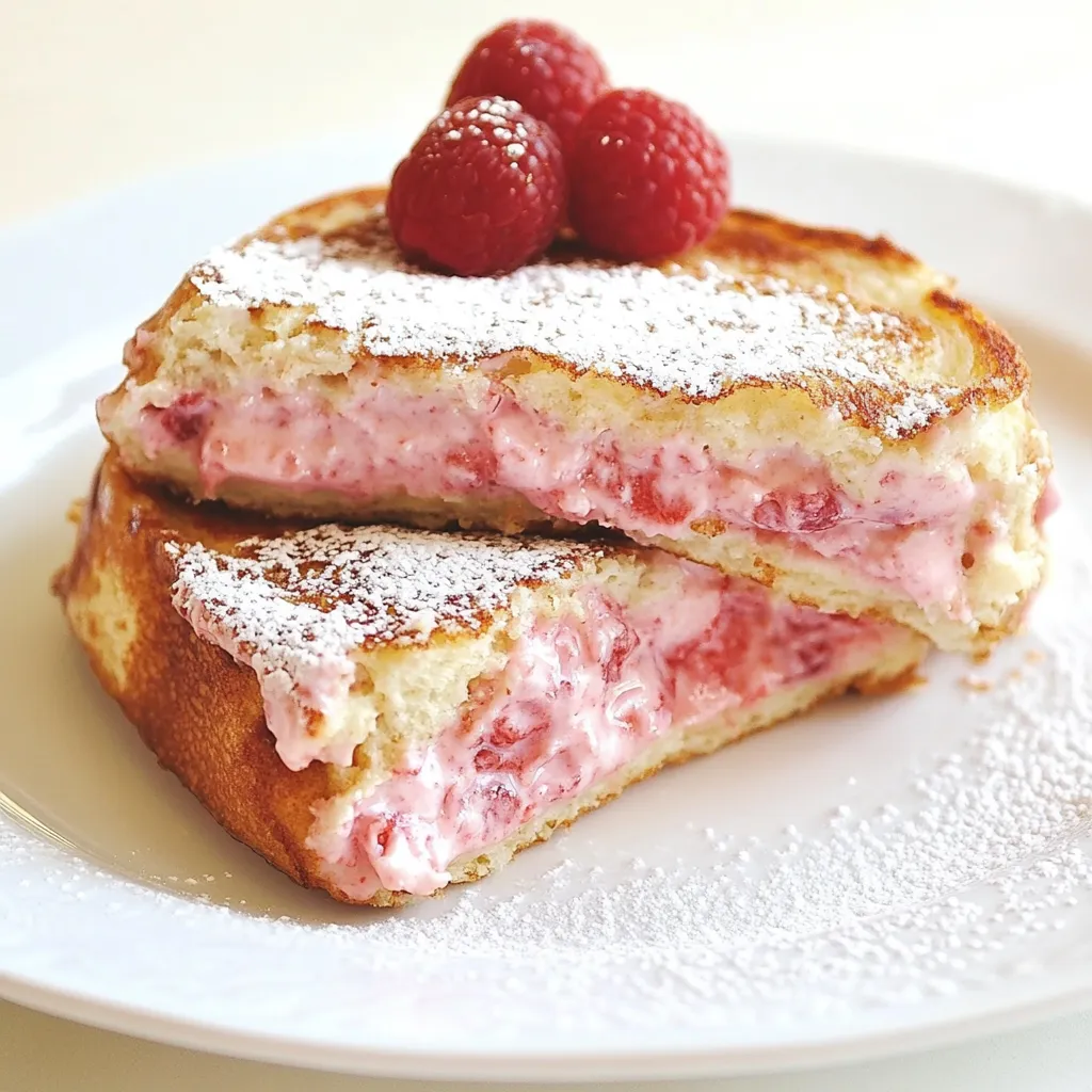 Raspberry Cheesecake Stuffed French Toast