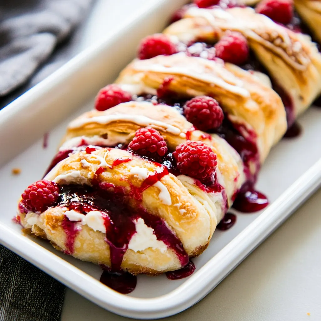 Raspberry Cream Cheese Crescent Ring
