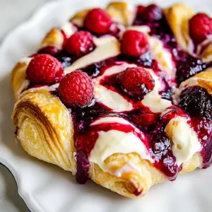 Raspberry Cream Cheese Crescent Ring
