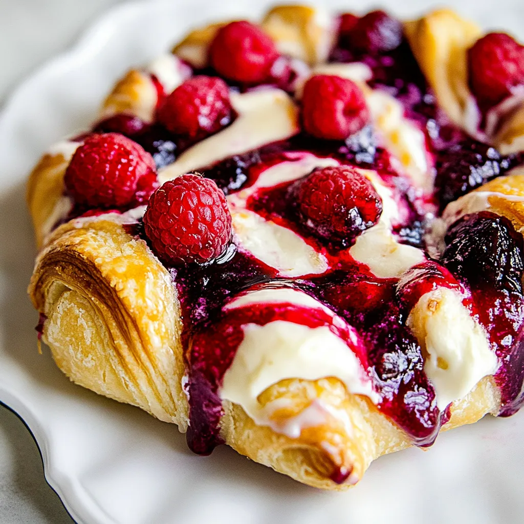 Raspberry Cream Cheese Crescent Ring