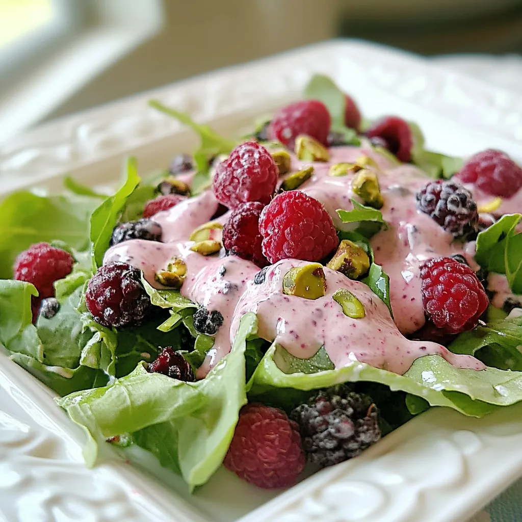 Raspberry and Pistachio Salad