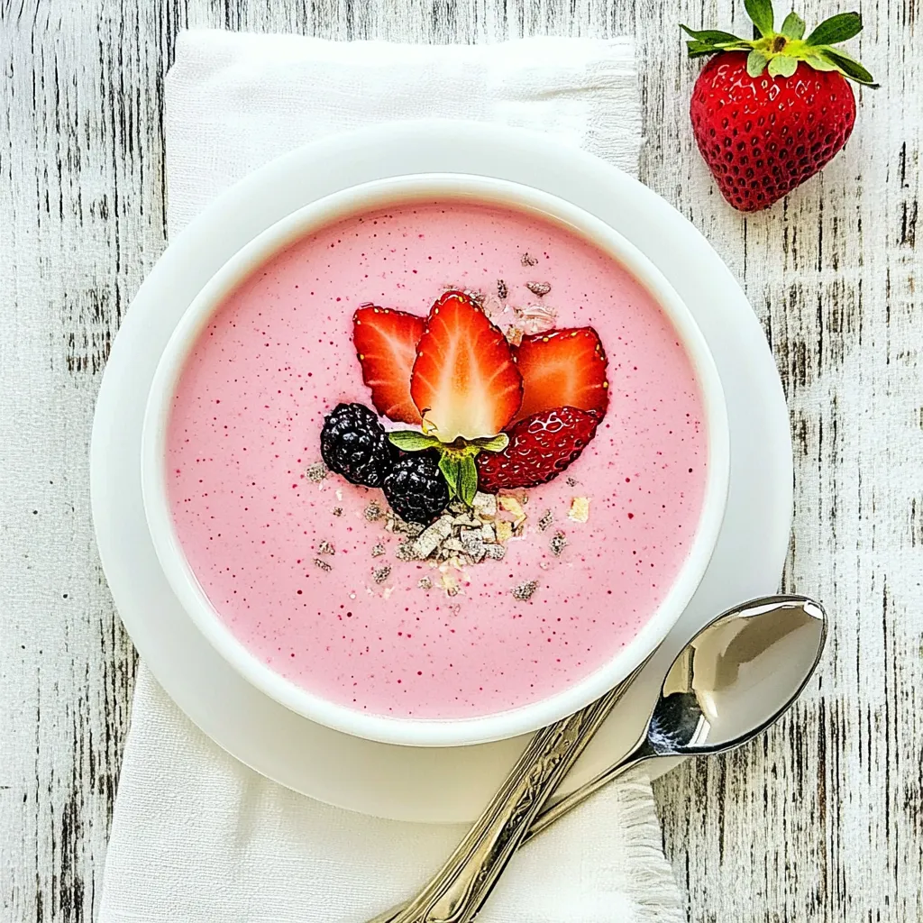 Refreshing Chilled Strawberry Soup