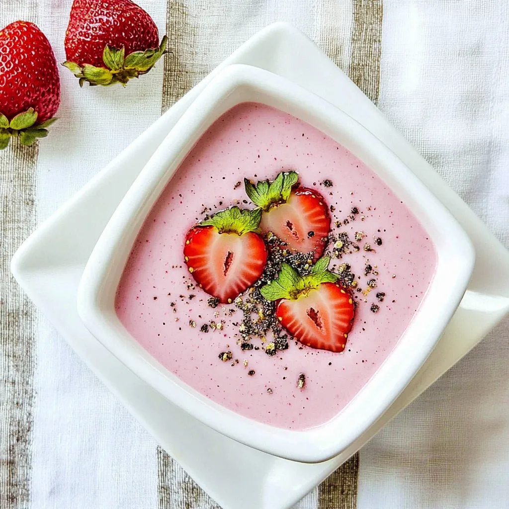 Refreshing Chilled Strawberry Soup