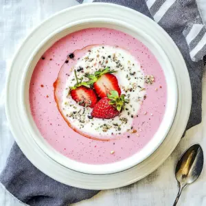 Refreshing Chilled Strawberry Soup