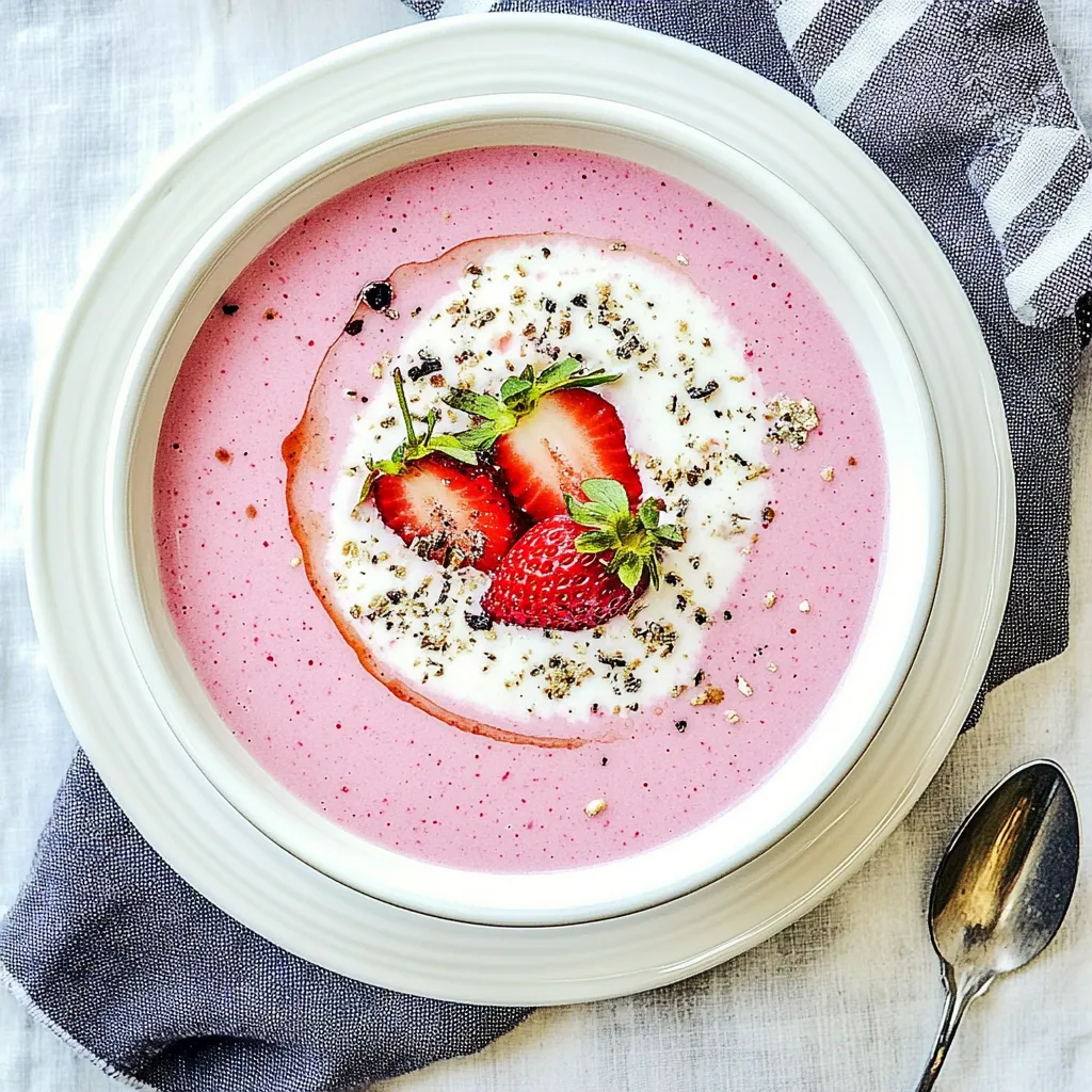 Refreshing Chilled Strawberry Soup