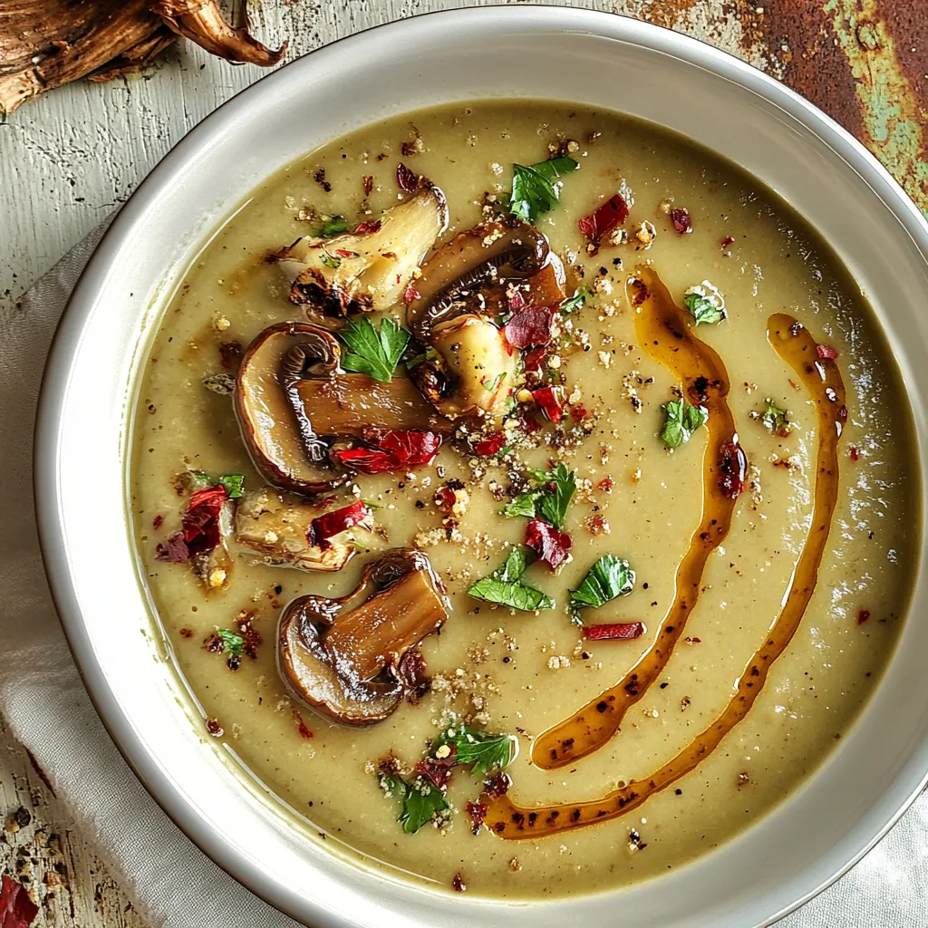 Rich Creamy Porcini Mushroom Soup