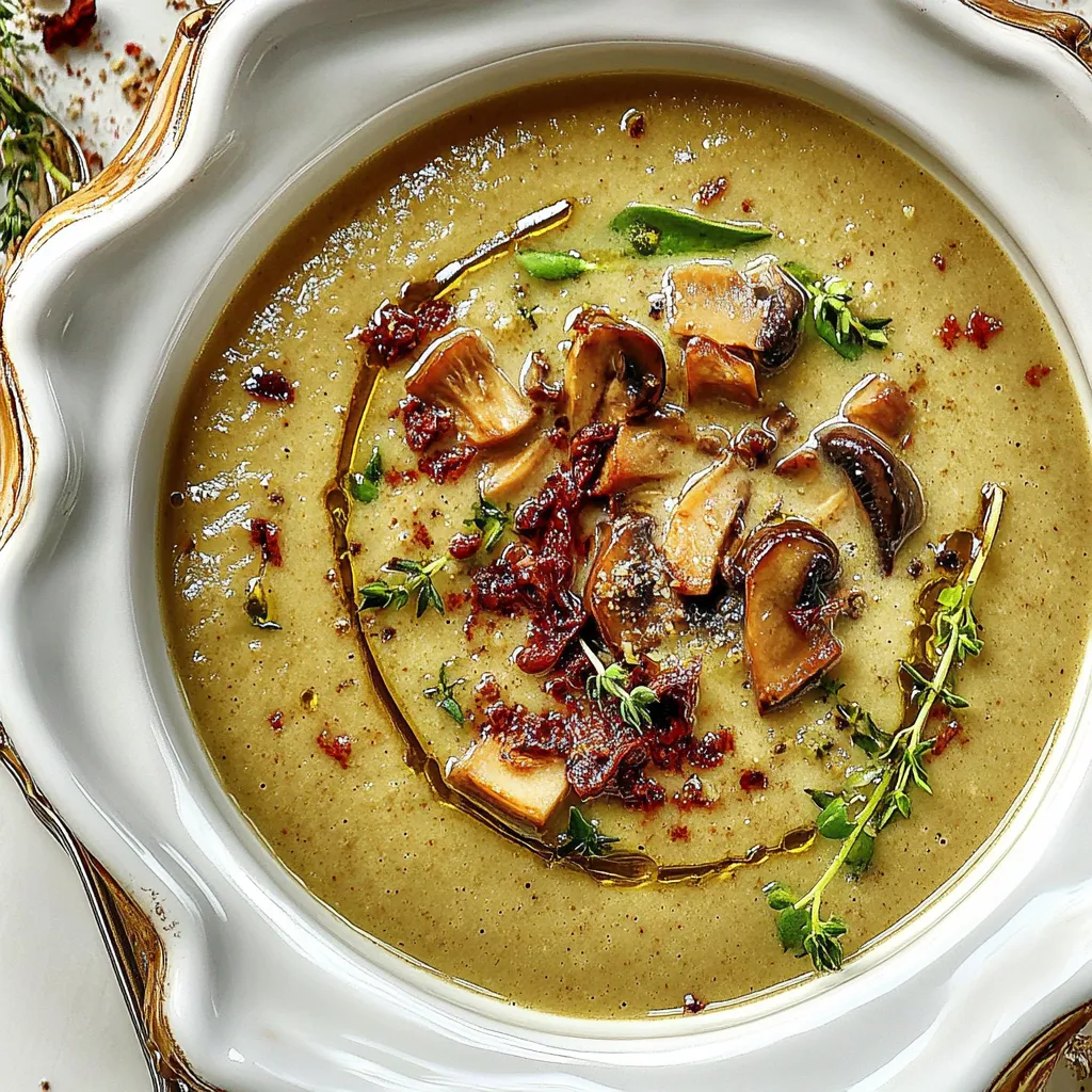 Rich Creamy Porcini Mushroom Soup