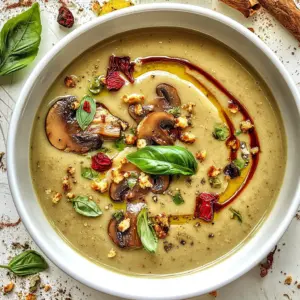 Rich Creamy Porcini Mushroom Soup