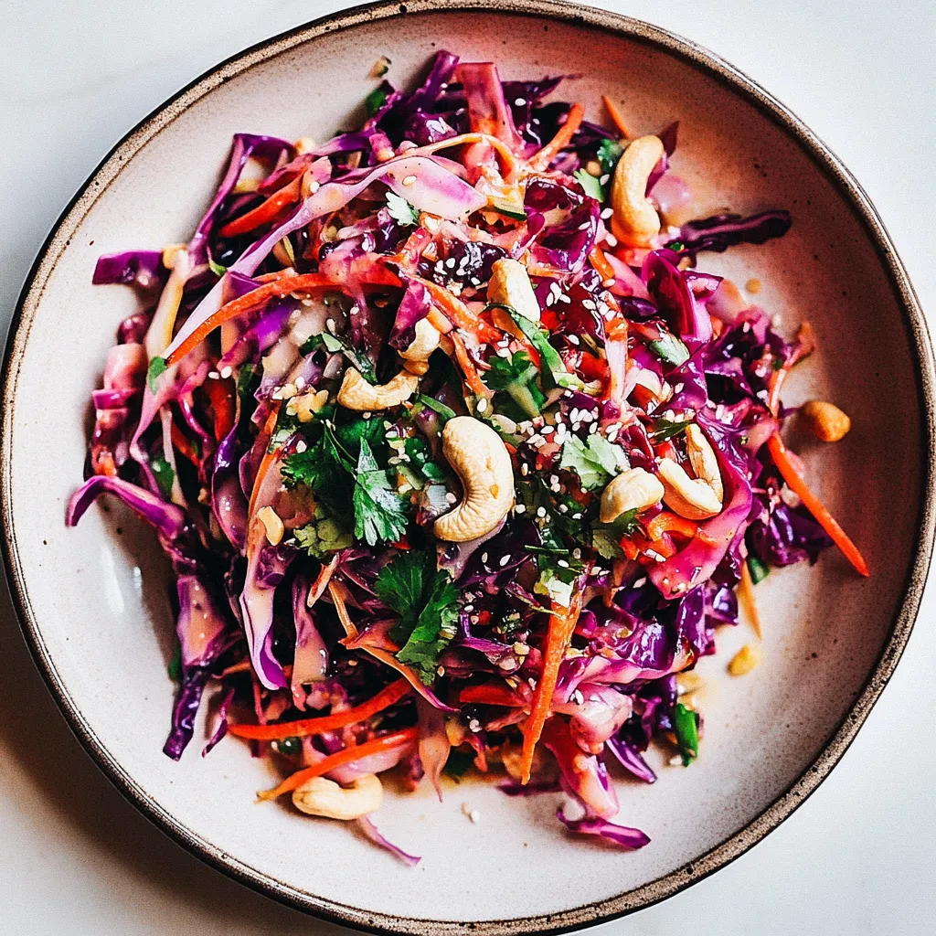 Roasted Cabbage with Ginger Lime Root Slaw Cashews