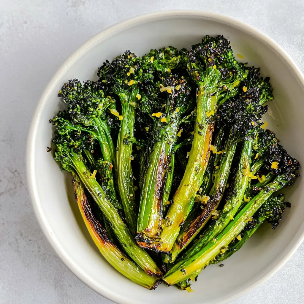 Roasted Lemon Garlic Broccolini