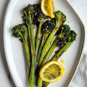 Roasted Lemon Garlic Broccolini