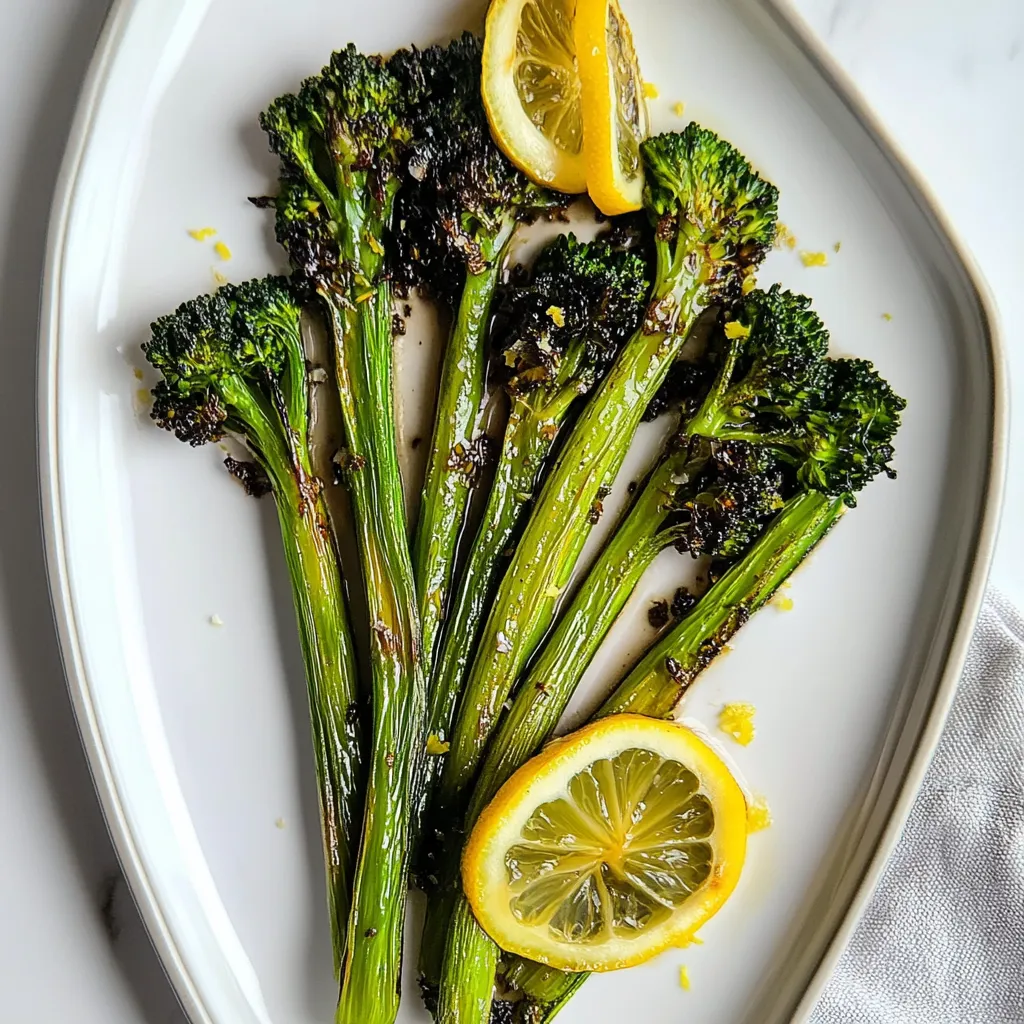 Roasted Lemon Garlic Broccolini