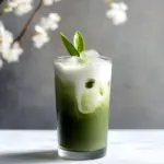 Sakura Iced Matcha Latte