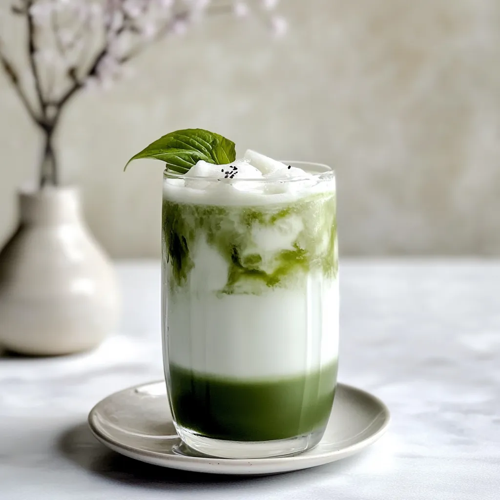 Sakura Iced Matcha Latte
