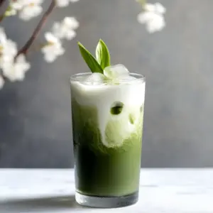 Sakura Iced Matcha Latte