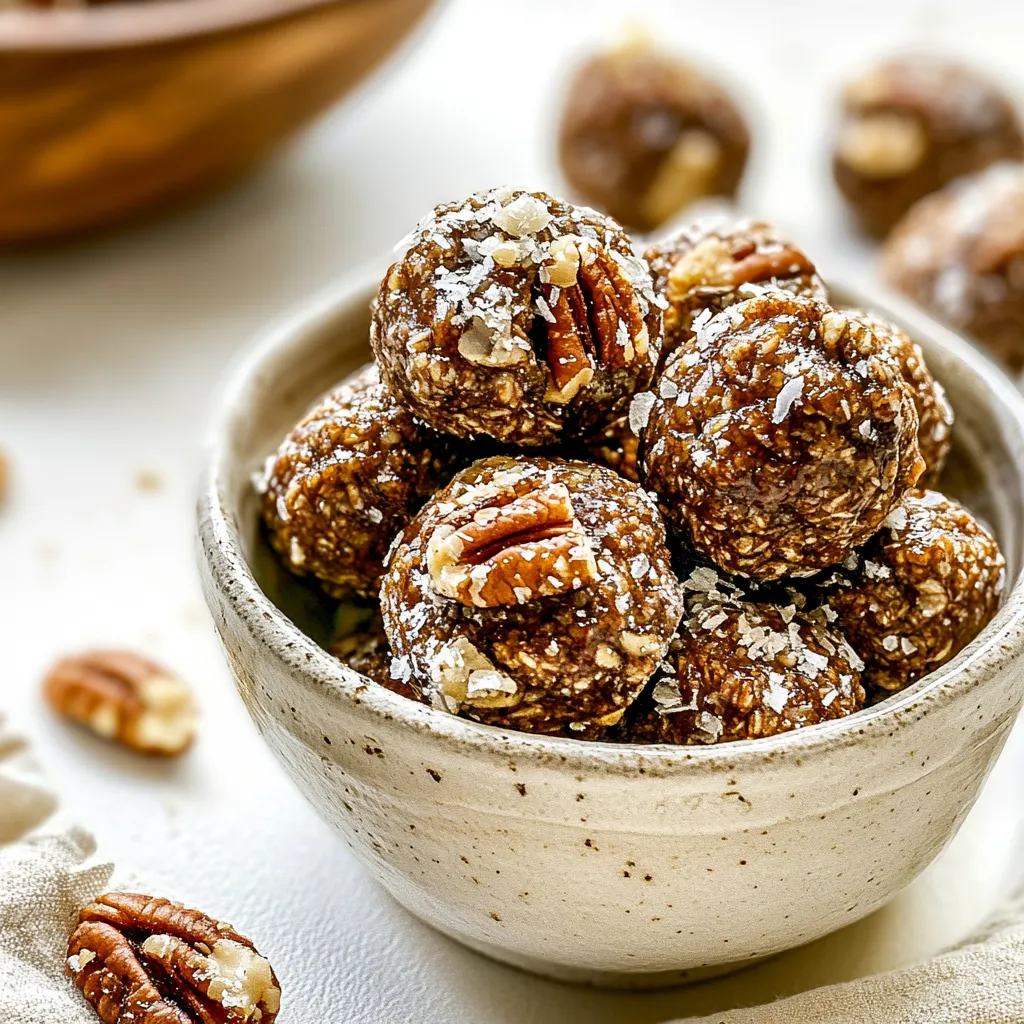 Salted Maple Pecan Pie Energy Bites