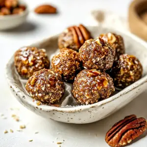 Salted Maple Pecan Pie Energy Bites