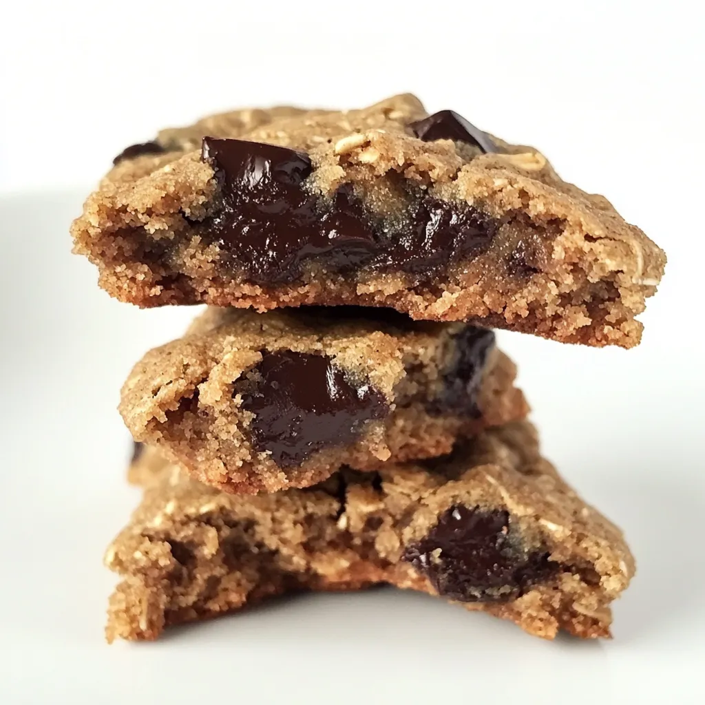 Salted Oatmeal Dark Chocolate Chunk Cookies
